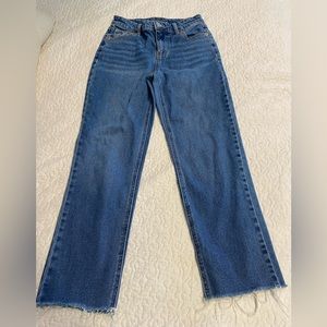 Wild Fable raw hem cropped jeans